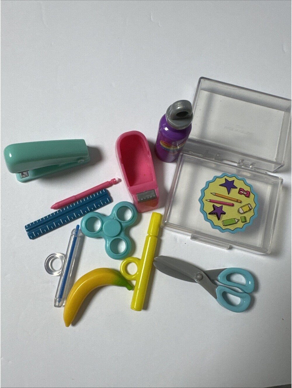 My Life As School Accessories Play Set Stapler Tape Dispenser Scissor Ruler
